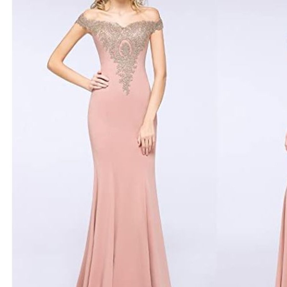 Burgundy Off the Shoulder Long Dress
